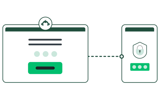 Capture d’écran SurveyMonkey reliée en pointillés à un cadenas vert