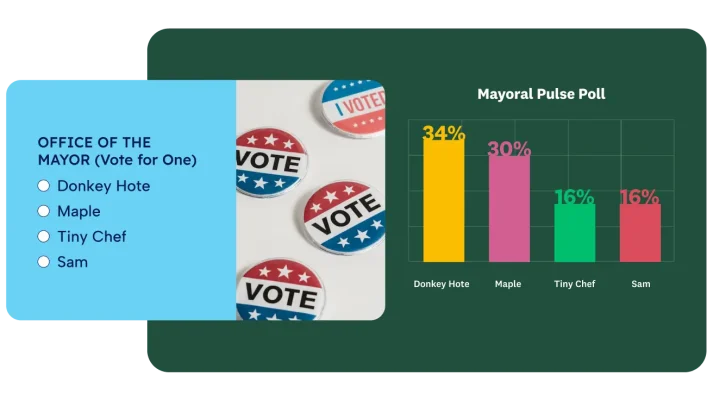 Image of a Mayoral Pulse Poll for Tiny Chef