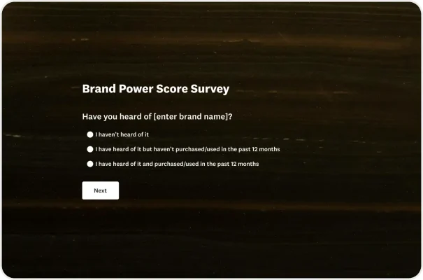 Brand Power Score Survey Template