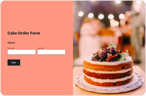 Cake Order Form Template