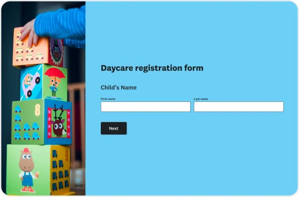 Childcare Registration Form Template