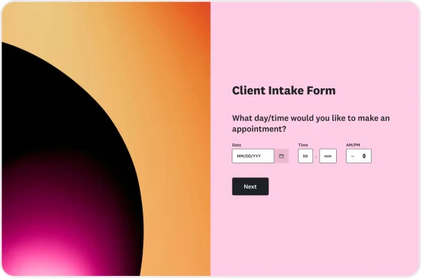 Client Intake Form Template