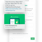 Mobile survey example