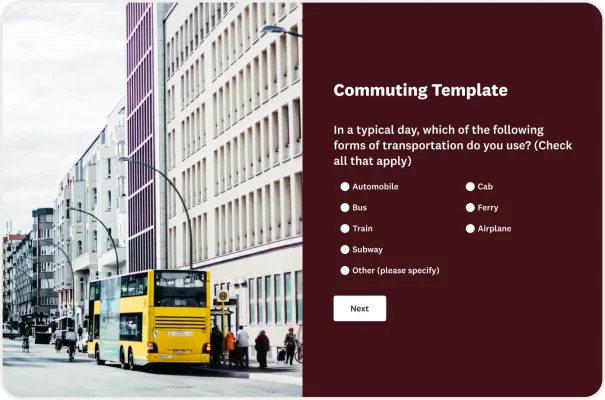 Commuting Survey Template