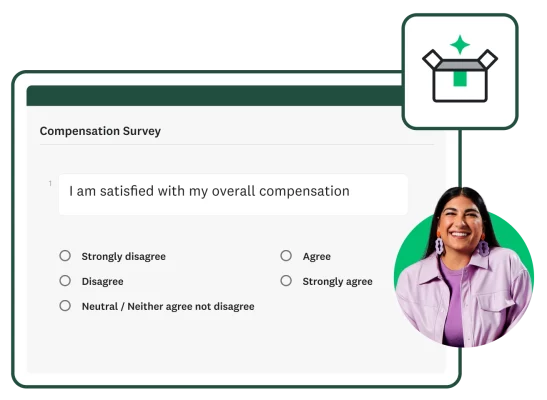 Screenshot of SurveyMonkey compensation survey