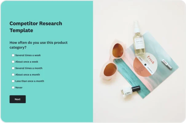 Competitor Research Survey Template