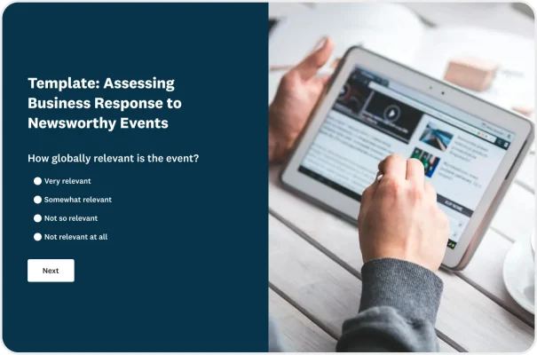 Corporate Response to Current Events Survey Template