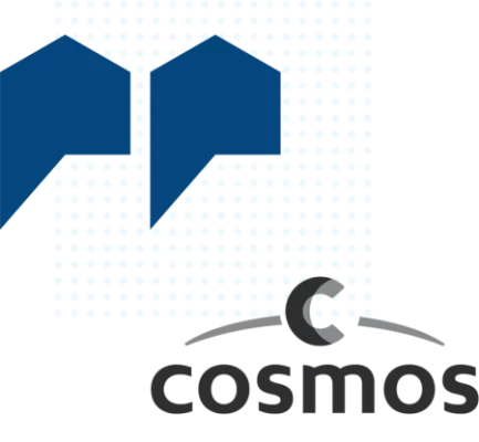 Cosmos-logo en aanhalingsteken