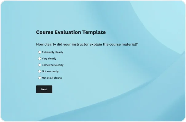Course Evaluation Survey Template