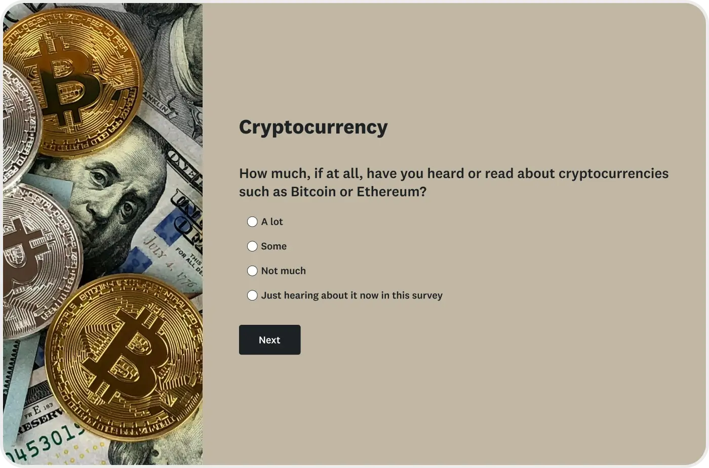 Crypto Survey Template | SurveyMonkey