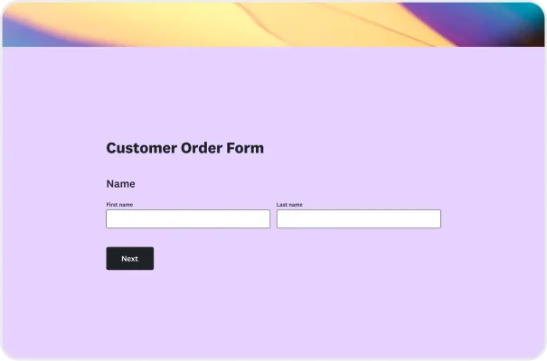 Customer Order Form Template