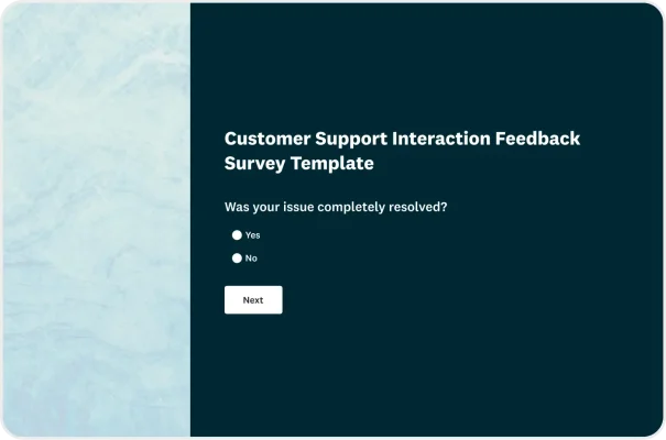 Customer Support Survey Template