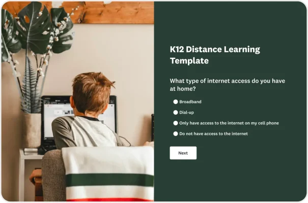 Distance Learning Survey Template