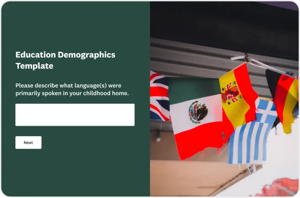 Education Demographics Survey Template