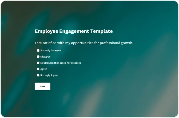 Employee Engagement Survey Template for Retail Industries