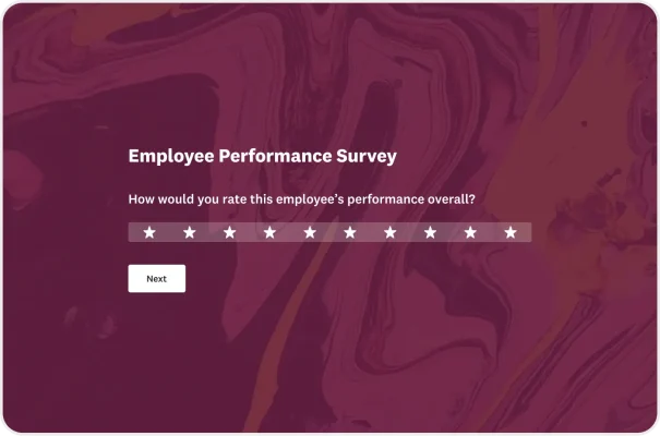 Employee Performance Survey Template