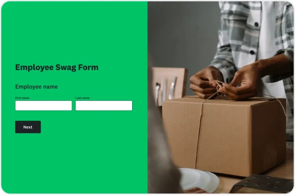 Employee Swag Request Form Template