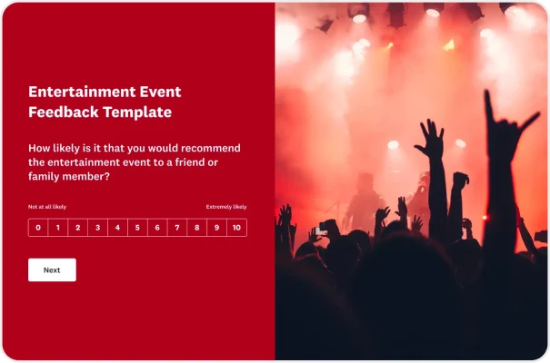 Entertainment Event Feedback Survey Template