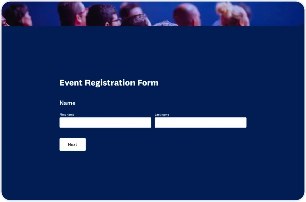 Online Event Registration Form Template