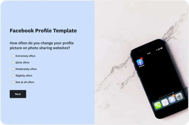 Facebook Profile Survey Template