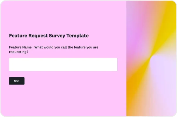 Feature Request Survey Template