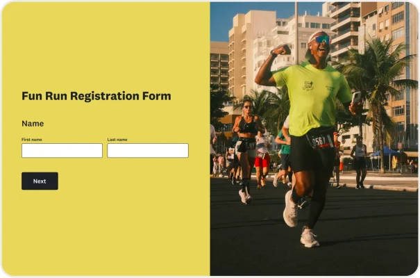 Fun Run Registration Form Template