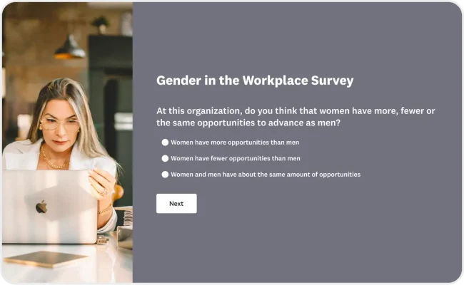 Gender In The Workplace Survey Template