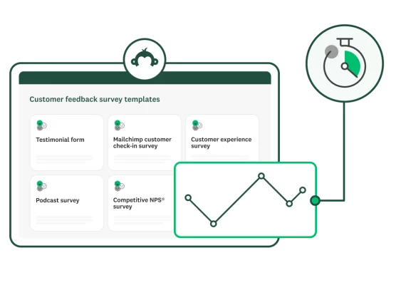 Screenshot of different SurveyMonkey customer feedback survey templates
