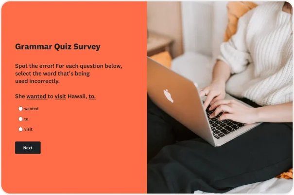 Grammar Quiz Template