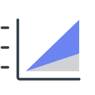 Line chart icon