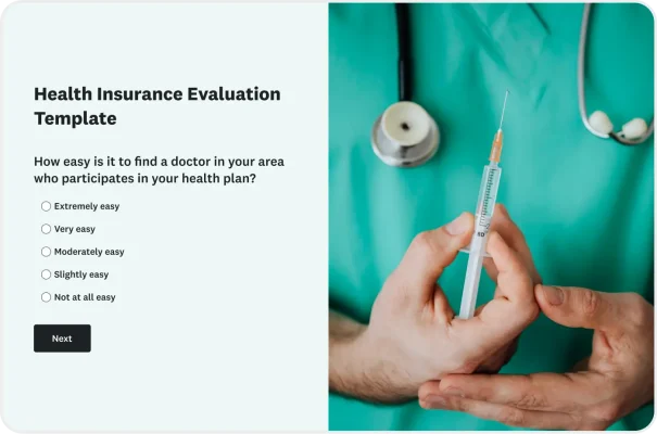Health Insurance Evaluation Survey Template