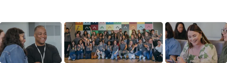 Various photos of SurveyMonkey employees