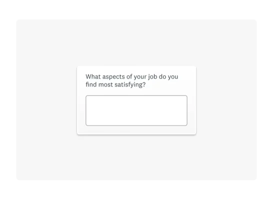 Example of open ended survey question