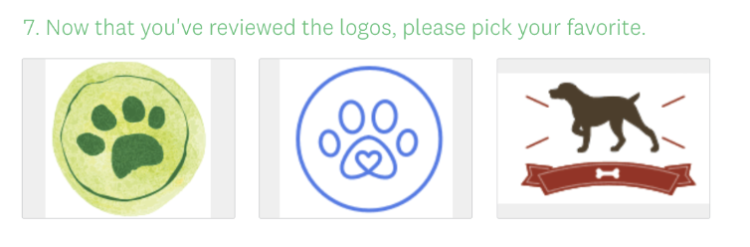 image choice close ended question