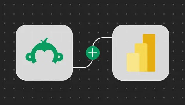 SurveyMonkey logo and Microsoft Power BI logo