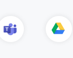 Zapier, Microsoft Teams, Google Drive 및 Mailchimp의 아이콘