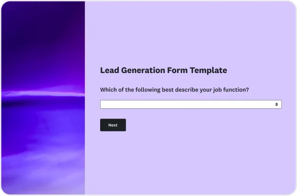 Lead Generation Form Template