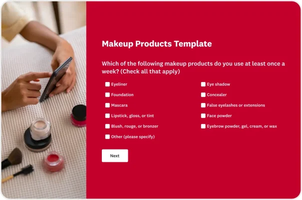 Makeup Products Survey Template