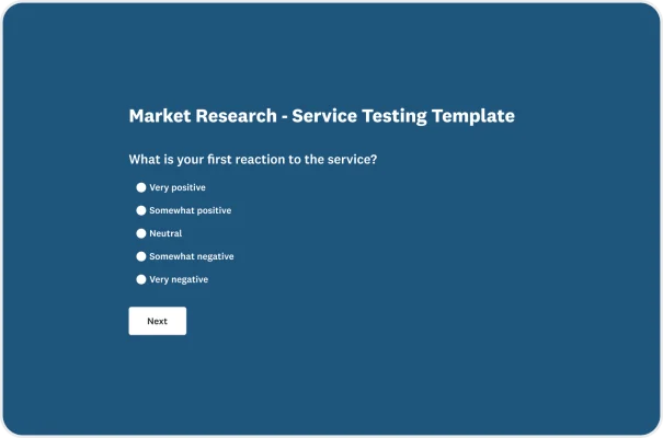 Market Research Service Survey Template