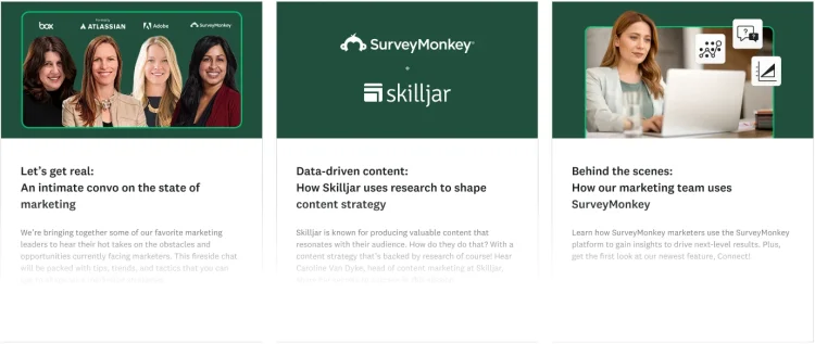 image showing 3 webinar sessions
