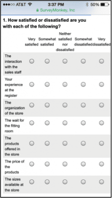 4 tips for writing matrix questions with examples | SurveyMonkey