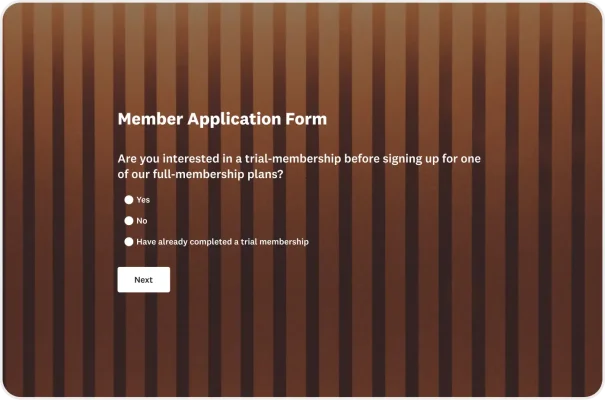 Membership Application Form Template