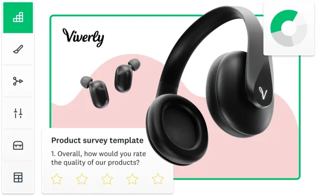 Screenshot of survey being created in SurveyMonkey