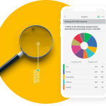 Magnifying glass and phone