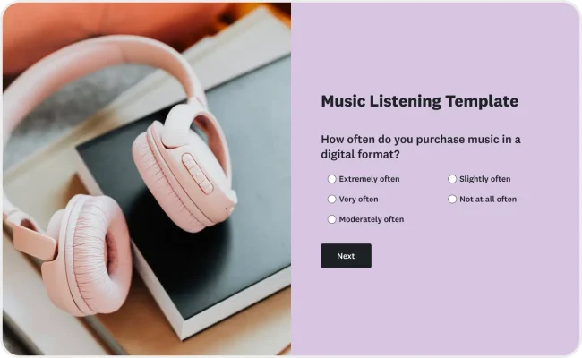 Music Listening Survey Template