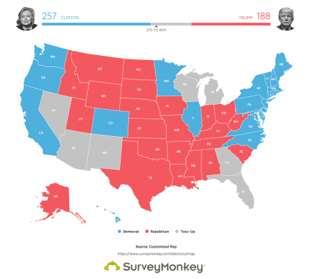 Election tracking map