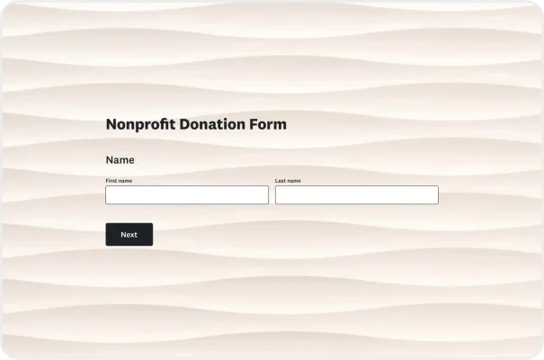 Nonprofit Donation Form Template