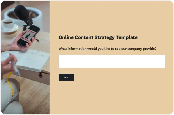 Online Content Strategy Survey Template