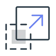 Box and arrow icon