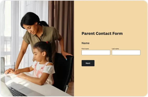 Parent Contact Form Template